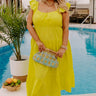 Sydney Sunrise Midi In Neon Yellow Curves Image - 1