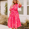 Coastal Charisma Midi in Hot Pink Curves Image - 1