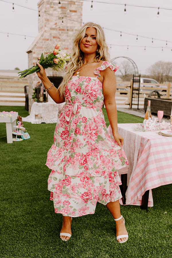 Serenity Song Floral Midi Curves Image - 1