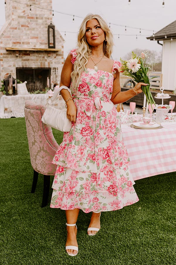 Serenity Song Floral Midi Curves Image - 2