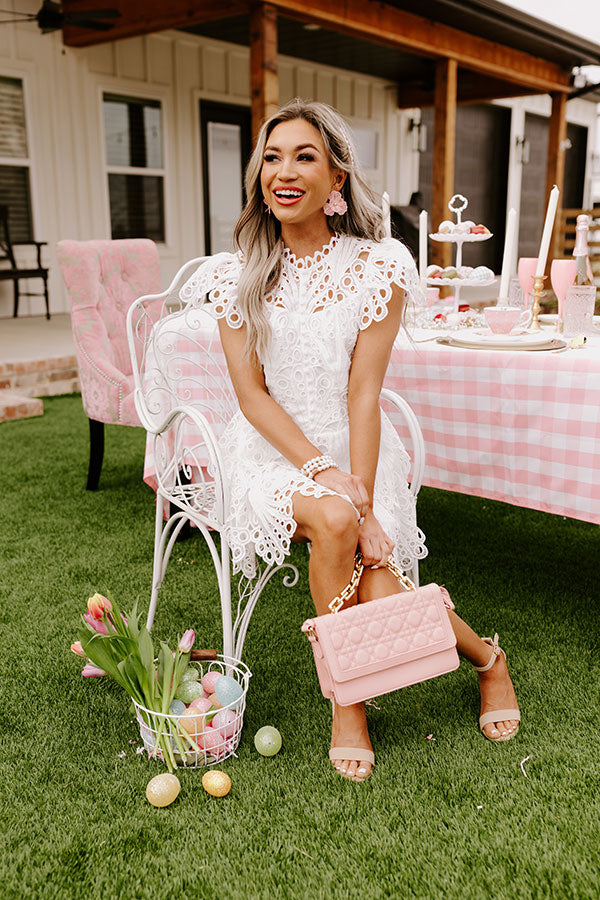 Graceful Greetings Crochet Dress In White Image - 5