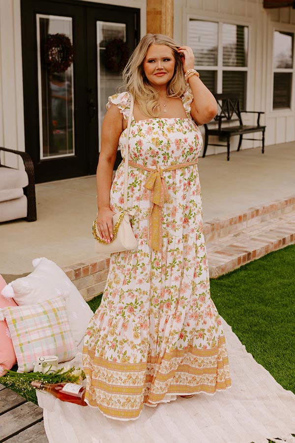 Enchanting Echoes Floral Maxi Curves Image - 1