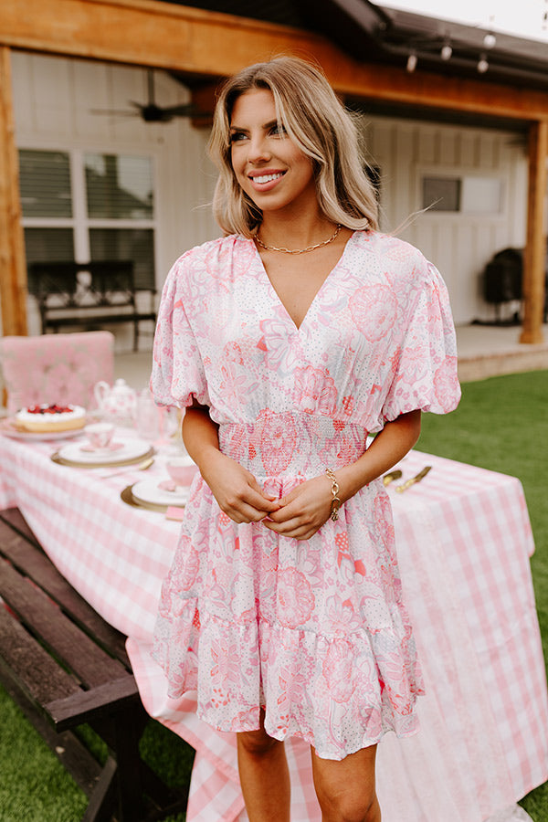 Seashore Symphony Smocked Mini Dress Image - 2