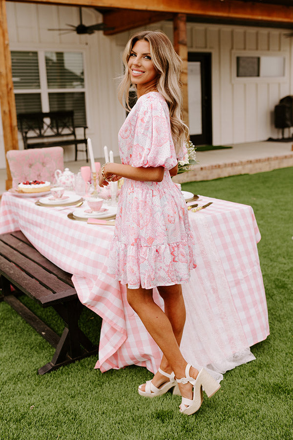 Seashore Symphony Smocked Mini Dress Image - 5