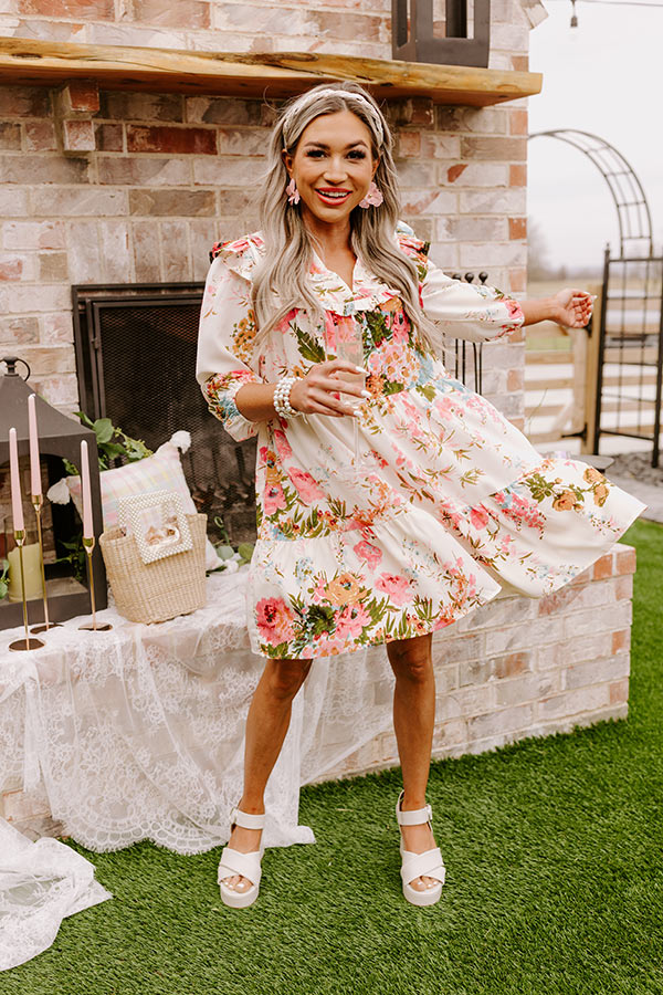Majestic Moment Floral Shift Dress Image - 3