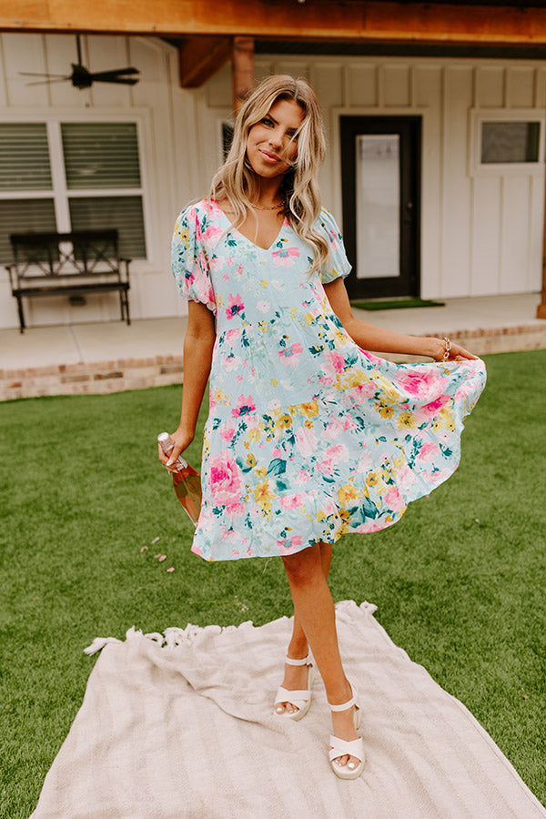 Sandy Shores Floral Shift Dress Image - 1