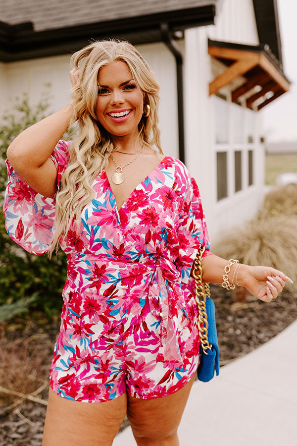 Just Met You Floral Romper Curves Image - 2