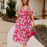 Just Met You Floral Maxi in Fuchsia Curves Image - 1