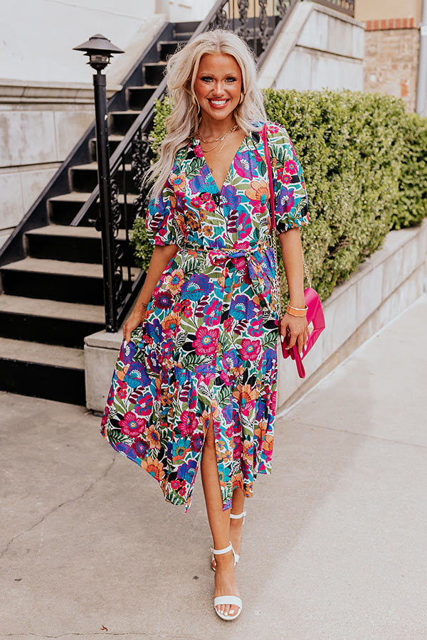 Coastal Charisma Midi In Green Image - 1