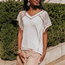 Charming Cityscape Lace Top In Ivory Image - 1