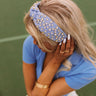 Glittery Confessions Rhinestone Headband In Sky Blue Image - 1