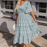 Seaside Euphoria Smocked Midi In Airy Blue Curves Image - 1