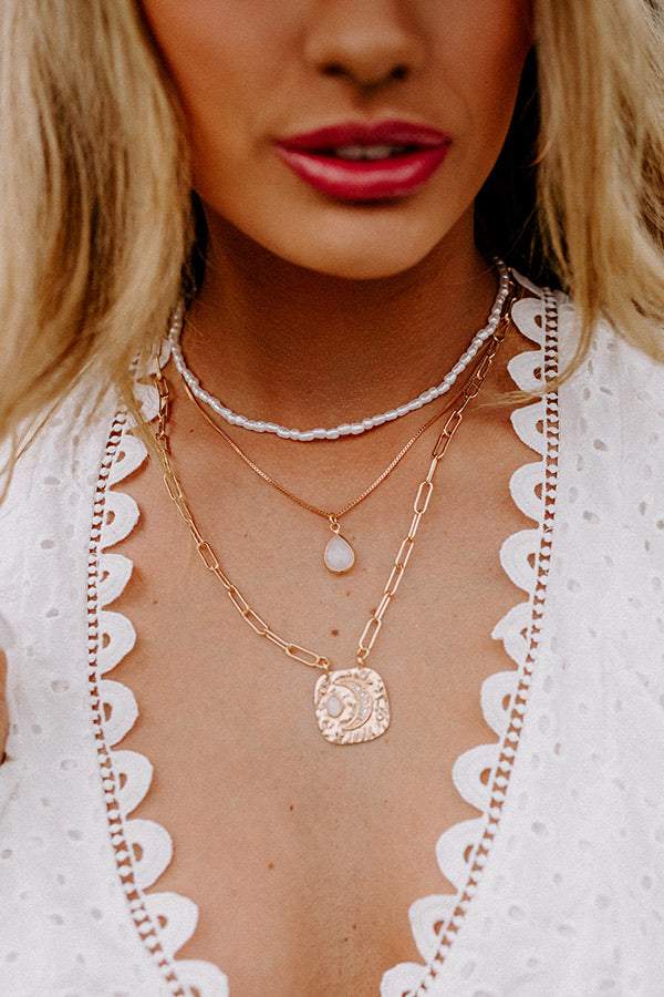 Celestial Charm Layered Necklace Image - 2