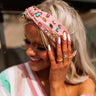 Celestial Charm Embellished Headband In Pink Image - 1