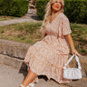 Seaside Euphoria Smocked Midi In Peach Curves Image - 1