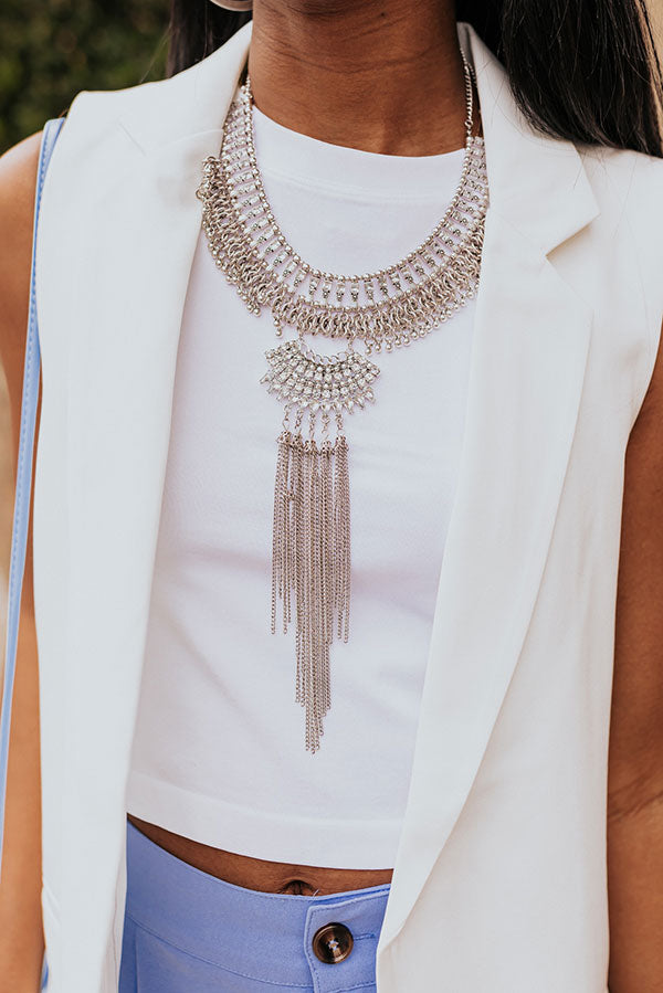 Divine Spark Necklace In Silver Image - 2