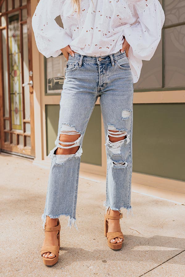 KanCan The Abby High Waist Distressed Jean Image - 2
