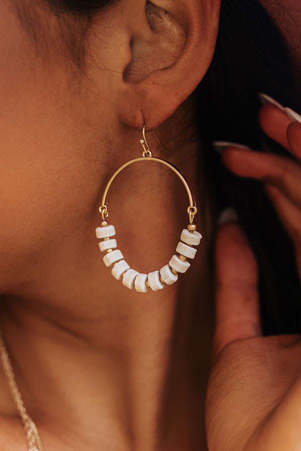 Coastal Caravan Earrings In Ivory Image - 4