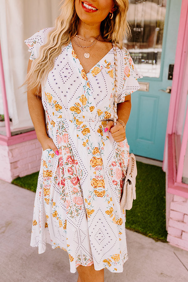 Turn The Page Floral Midi Curves Image - 3