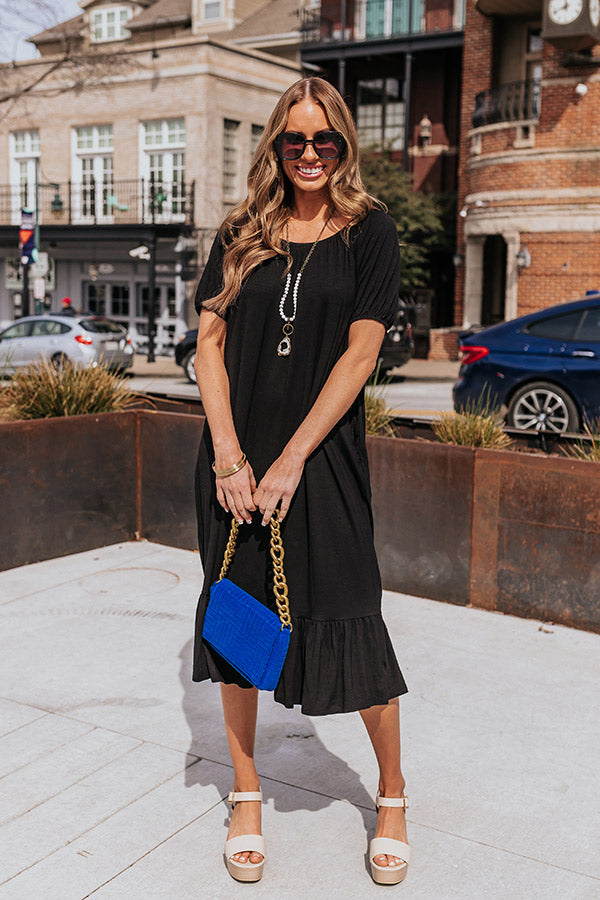 Sandy Shores Midi In Black Image - 3