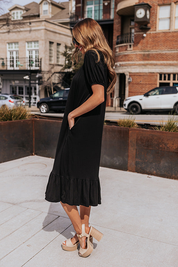 Sandy Shores Midi In Black Image - 2