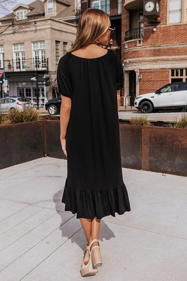 Sandy Shores Midi In Black Image - 4