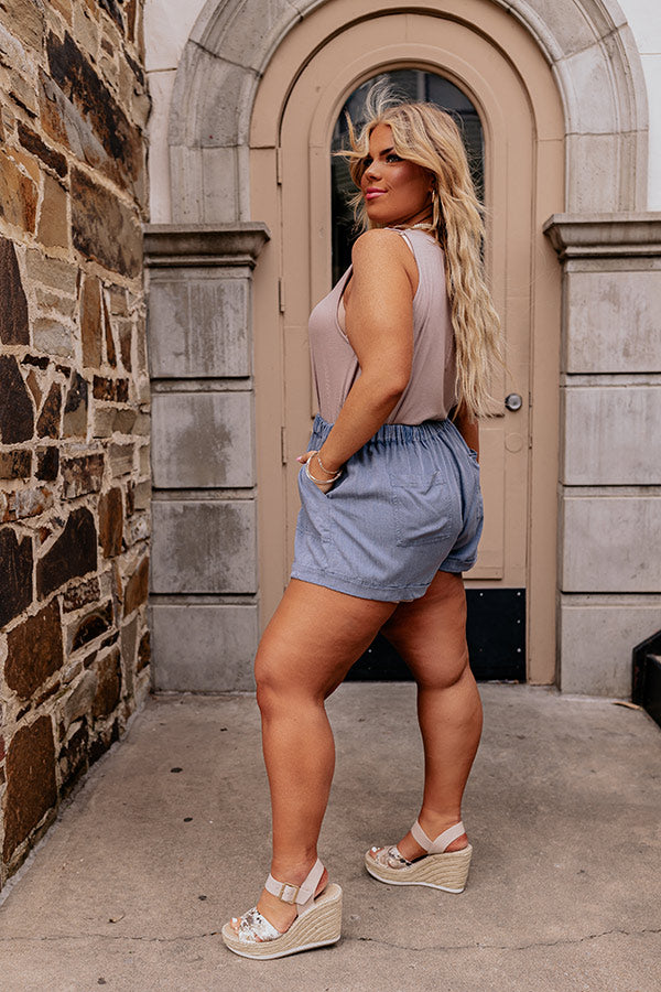 Trading Favors High Waist Shorts In Riverside Curves Image - 3