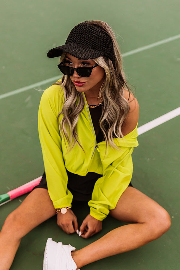 Stunning Gaze Woven Visor In Black Image - 1