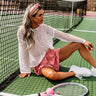 Coastal Cruising Knit Top In White Image - 1