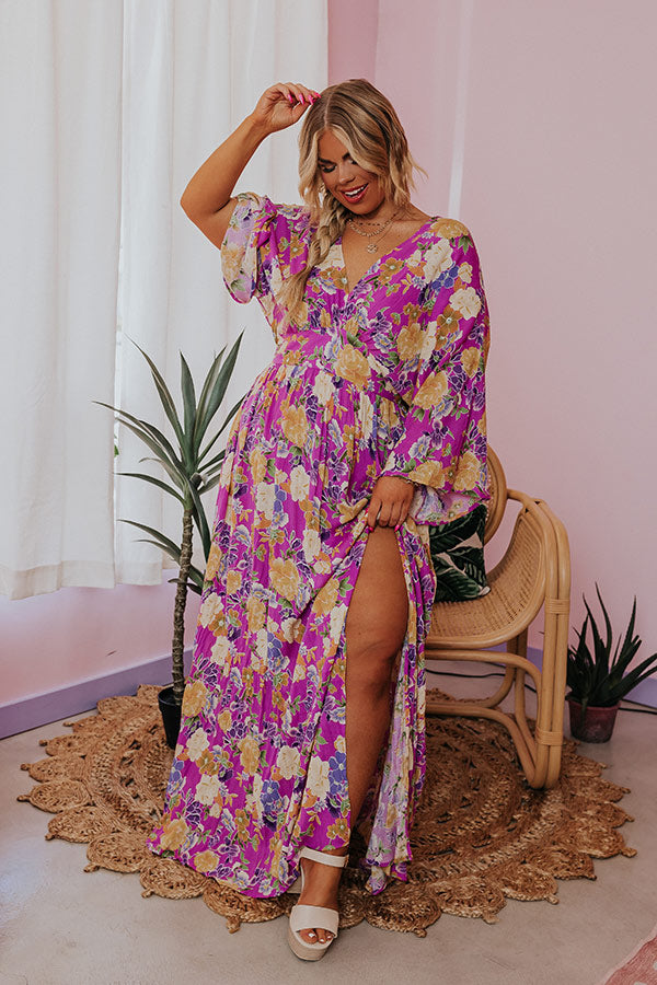 Stay Beautiful Floral Maxi Curves Image - 2