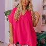 Beyond Lovely Shift Top In Hot Pink Curves Image - 1