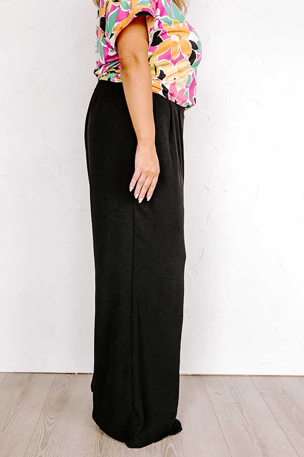 The Maddie High Waist Trousers In Black Curves Image - 3