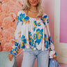 Garden Blooms Top in Ivory Image - 1