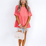 Simply Heartwarming Shift Top in Raspberry Image - 1
