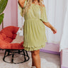Flight Plans Pleated Dress In Lime Punch Image - 1