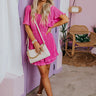 Flight Plans Pleated Dress In Pink Image - 1