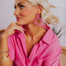 Caribbean Dreaming Earrings in Hot Pink Image - 1