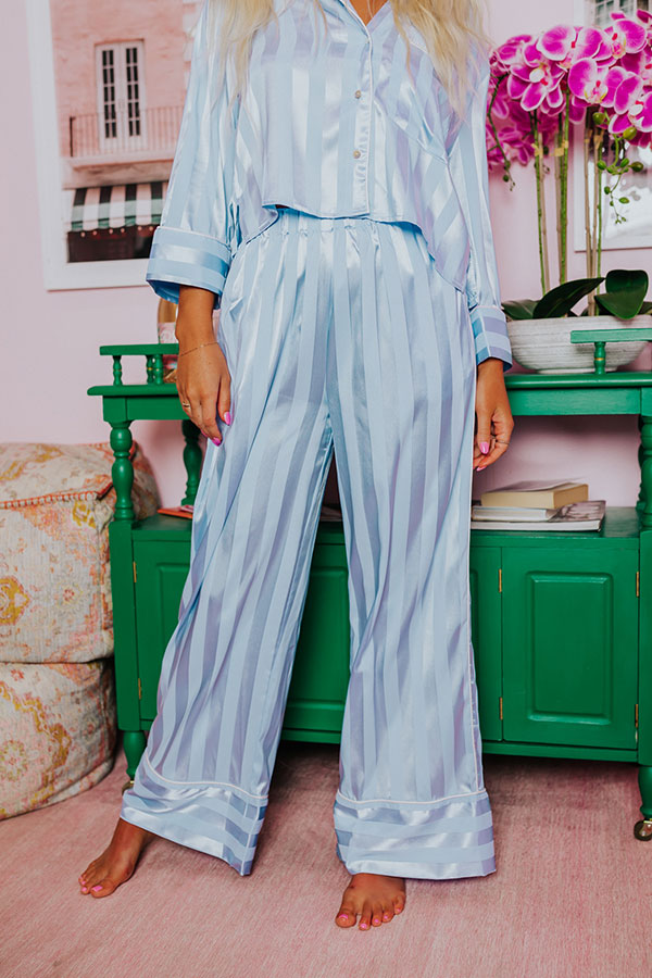Unwind And Relax Pajama Pants In Sky Blue Image - 2