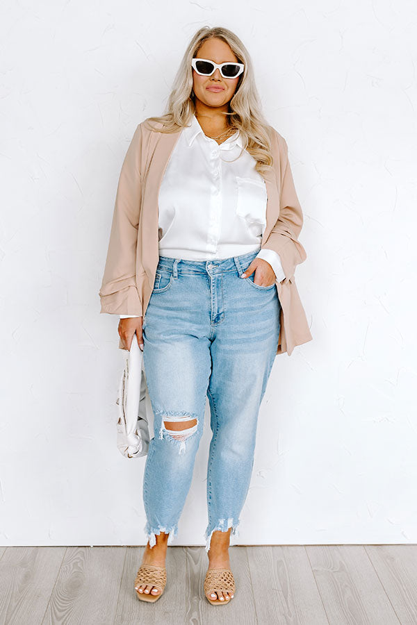Judy Blue The Kimora Midrise Distressed Jean Curves Image - 1
