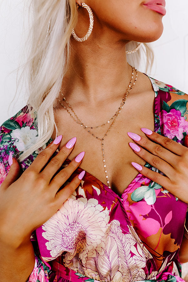 Champagne With A View Lariat Necklace Image - 1