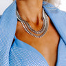 Royal Radiance Rhinestone Layered Necklace Image - 1