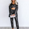 Alluring Avenue Sequin Blazer in Black Image - 1