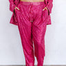 Alluring Avenue Sequin Pants in Fuchsia Curves Image - 1