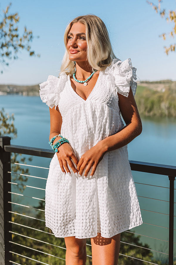 Spring It On Gingham Babydoll Romper In White Image - 2