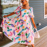 Peaceful Pause Midi Dress In Pink Image - 1