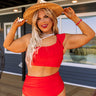 Down By The Lake High Waist Bikini Bottom Curves Image - 1