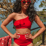 Down By The Lake High Waist Bikini Bottom Image - 1