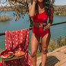 Down By The Lake One Shoulder Bikini Top Image - 1