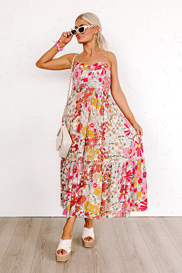 Sunlight Spectrum Floral Midi Image - 1