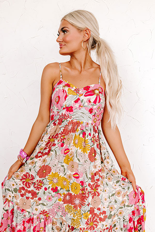 Sunlight Spectrum Floral Midi Image - 2